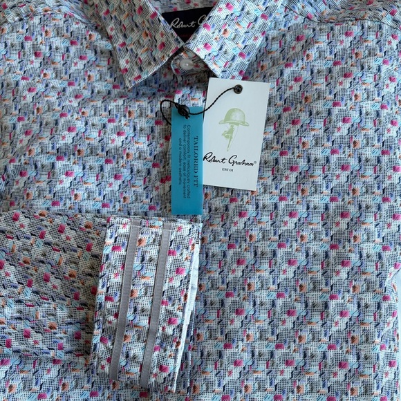 Robert Graham Other - NWT Robert Graham Sz L Cotton Medina Multi Colored Button Up Long Sleeve Shirt